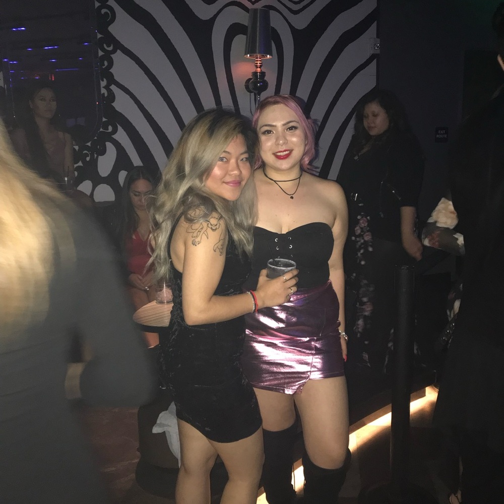 Mini black dress